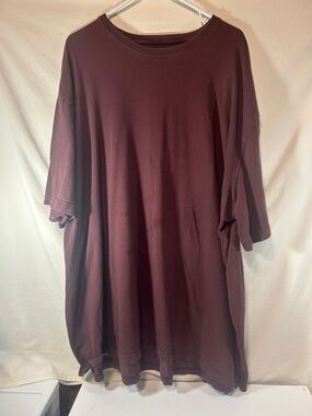 Duluth Trading Co Men's Oversized Crew Neck T-Shirt - Maroon